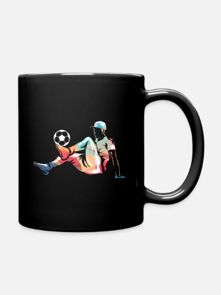 Freestyle soccer football football - Mug uni - noir
