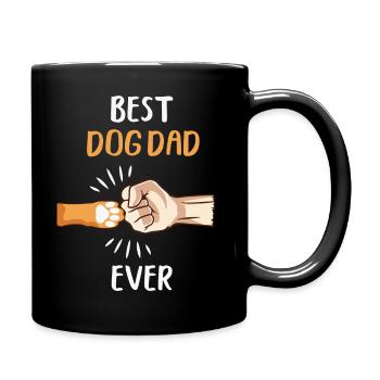 Bester Hundevater aller Zeiten Geschenke - Tasse einfarbig - Schwarz - Rechts