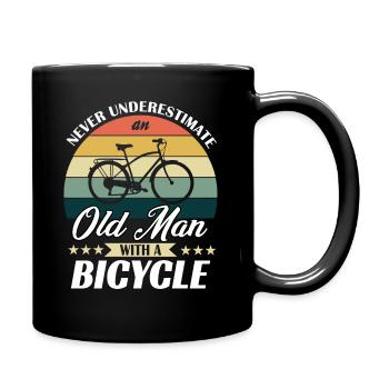 Cyclist bicycle cycling cycling - Full Colour Mug - black - Right