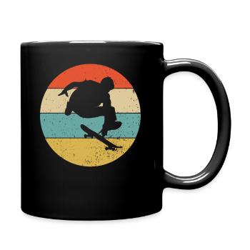 Skateboard Skater Skate Skaten Skateboarding - Tasse einfarbig - Schwarz - Rechts