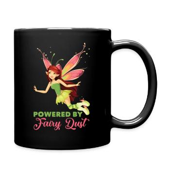 Fairy elf fairy tale - Full Colour Mug - black - Right