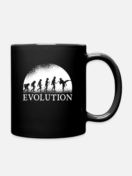 Karate Evolution - Tasse einfarbig - Schwarz