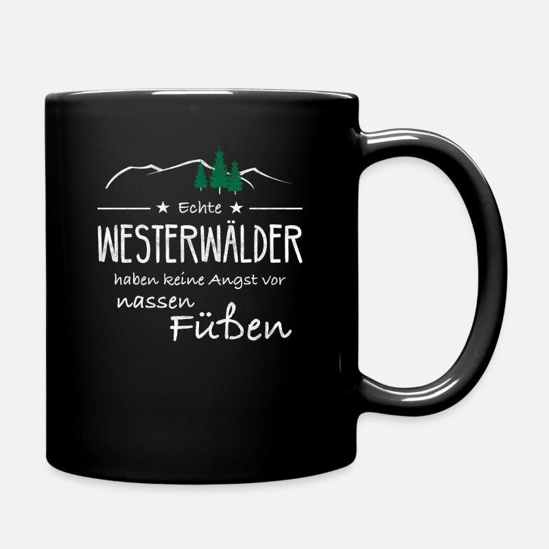 Westerwald Pfalz Wandern Koblenz Geschenkidee - Tasse einfarbig - Schwarz