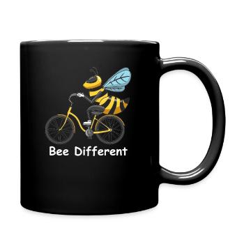 Abeille vélo différent abeille abeille cycliste - Mug uni - noir - Droite