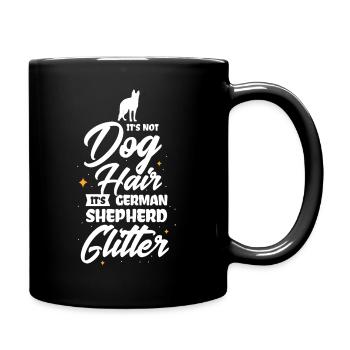 Schäferhund Design für einen Hundebesitzer - Tasse einfarbig - Schwarz - Rechts