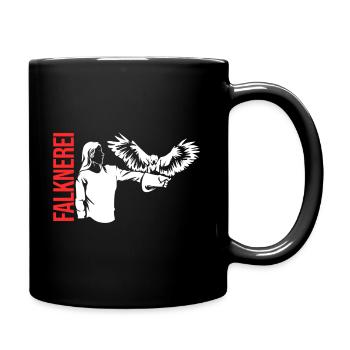 Falknerei - Tasse einfarbig - Schwarz - Rechts
