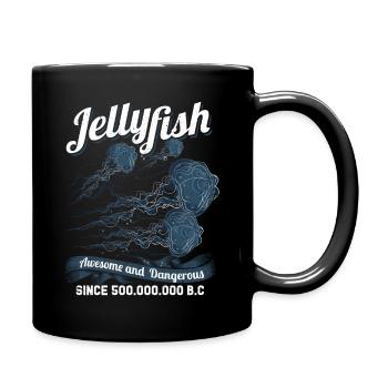 méduse - Mug uni - noir - Droite