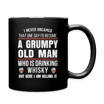 Cadeau de whisky pour hommes pour buveurs de bourbon drôle - Mug uni - noir - Droite