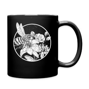 Bee Beekeeper Bumblebee Zeidler Honey Gift Honeycomb - Full Colour Mug - black - Right