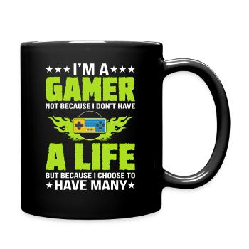 Gamer Gamer Funny DNA - Mug uni - noir - Droite