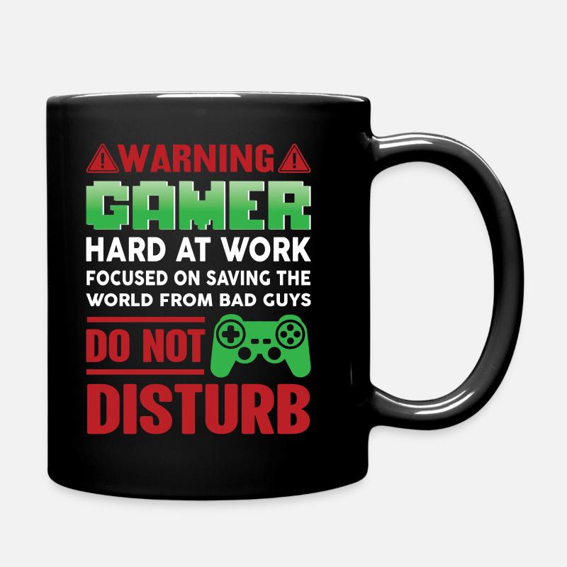 Gamer Zocker Lustig DNA - Tasse einfarbig - Schwarz