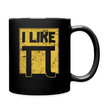 I Like Pi Pi Day - Tasse einfarbig - Schwarz - Rechts