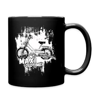 Maxi / swallow driver / Ostalgie / moped oldtimer - Full Colour Mug - black - Right