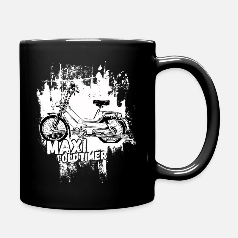 Maxi / Schwalbenfahrer / Ostalgie / Mofa Oldtimer - Tasse einfarbig - Schwarz