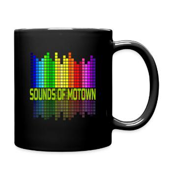 sounds, sounds of Motown, music, Detroit, great - Tasse einfarbig - Schwarz - Rechts