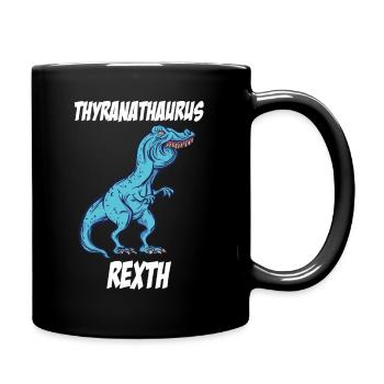 Excès de morsure meme TRex Tshirt cadeau - Mug uni - noir - Droite