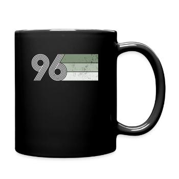 Vintage 1996 anniversaire 25 ANS RETRO 96 vert - Mug uni - noir - Droite