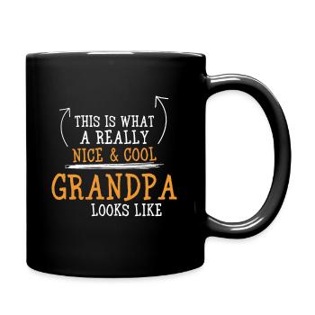 Voici à quoi ressemble un grand-père vraiment cool - Mug uni - noir - Droite