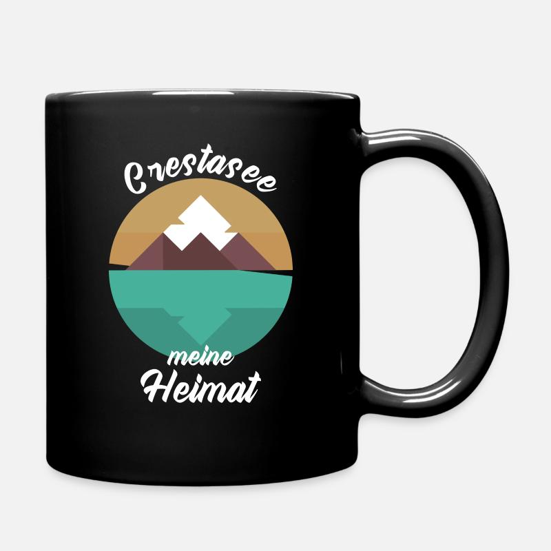 Crestasee See Schweiz Italien Geschenkidee - Tasse einfarbig - Schwarz