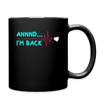 Heart Attack Bypass Surgery Heart Surgery Heart Surgery - Full Colour Mug - black - Right