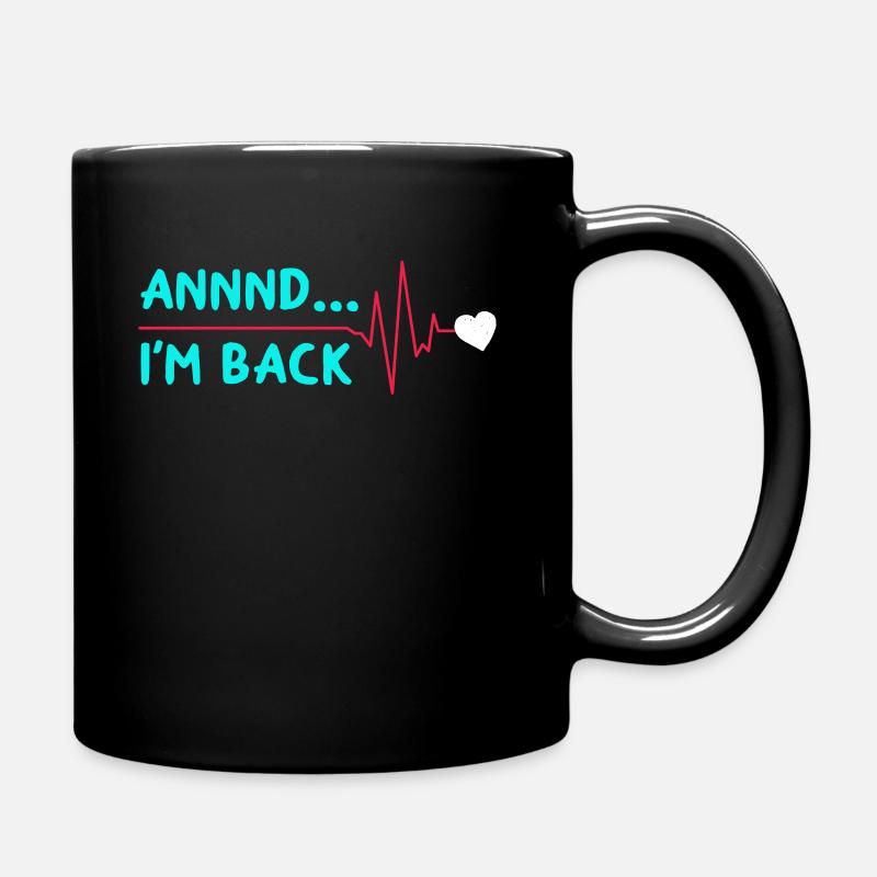 Herzinfarkt Bypass Operation Herz OP Herzchirurgie - Tasse einfarbig - Schwarz