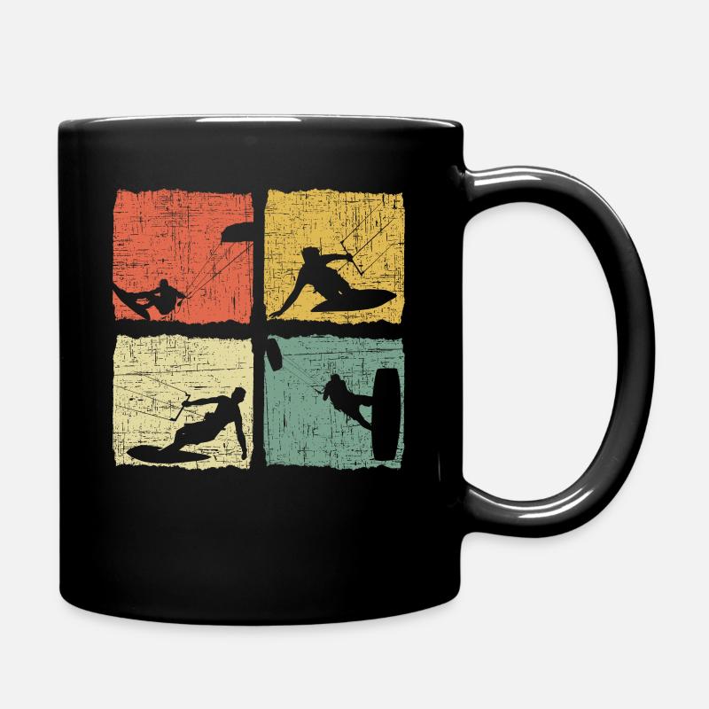 Kitesurfer Kite Ich Kann Nicht Ich Bin Kitesurfen - Tasse einfarbig - Schwarz
