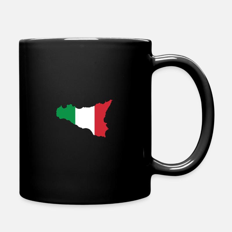 Sizilien - Tasse einfarbig - Schwarz