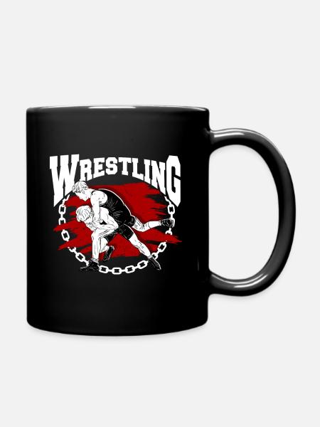 Wrestling - Full Colour Mug - black