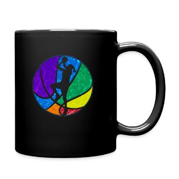 Basket-ball filles - Mug uni - noir - Droite