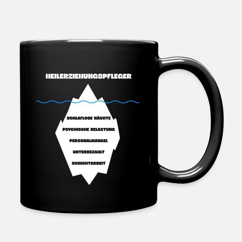 Heilerziehungspfleger HEP Eisberg - Tasse einfarbig - Schwarz