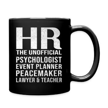 Personal Job Working Human Resources HR - Full Colour Mug - black - Right