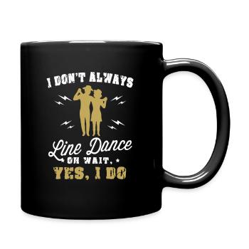 Linedance Western Riverdance Danser idée cadeau - Mug uni - noir - Droite