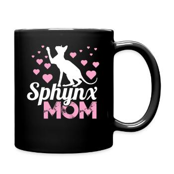 Sphynx Cat Gifts for Sphynx Cat Owner - Full Colour Mug - black - Right