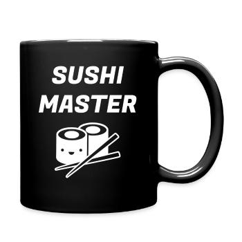 Sushi - Tasse einfarbig - Schwarz - Rechts