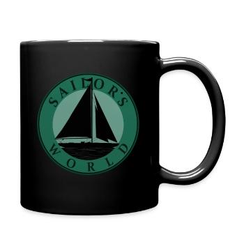 Segeln, Segelschiff, Anker, Geschenk, Shirt, Boot - Tasse einfarbig - Schwarz - Rechts