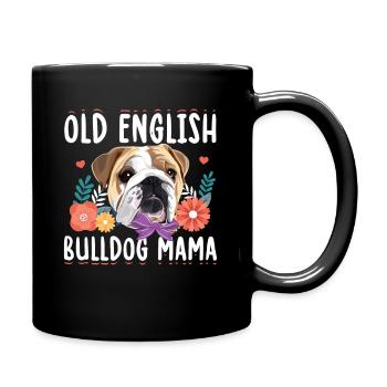 Old English Bulldog Maman | Propriétaire de chien cadeau - Mug uni - noir - Droite