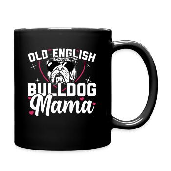 Old English Bulldog Mama propriétaire de chien cadeau - Mug uni - noir - Droite