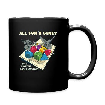 Pen and Paper RPG - Tasse einfarbig - Schwarz - Rechts