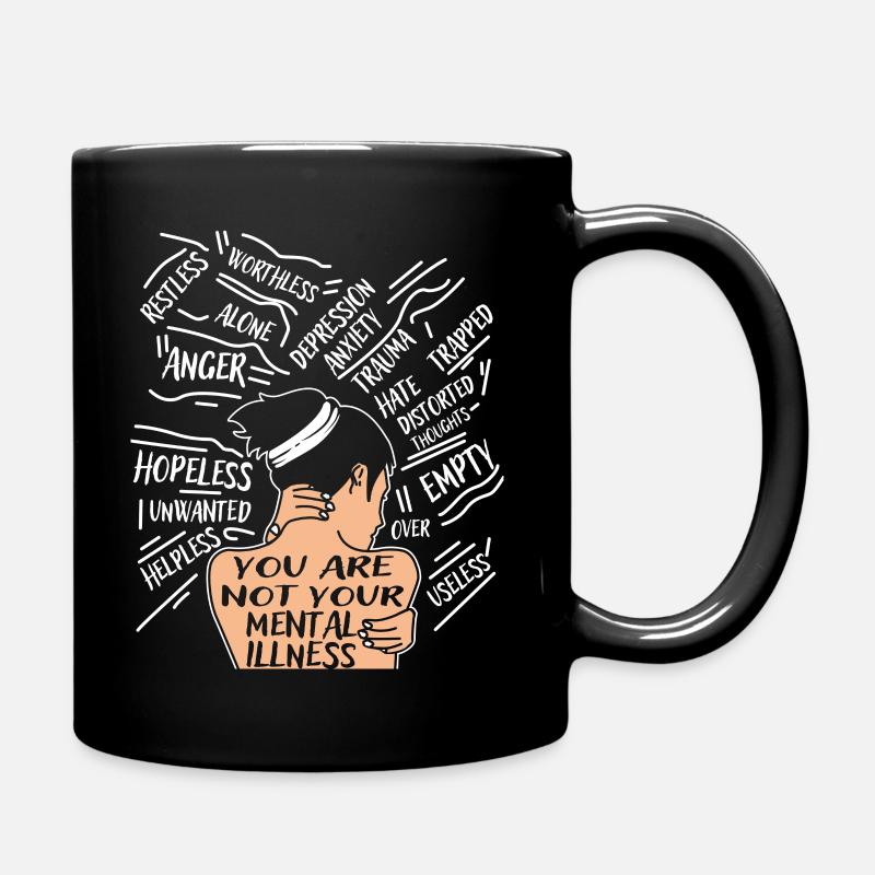 Depression - Tasse einfarbig - Schwarz