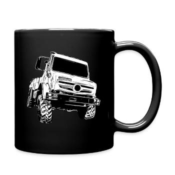 Unimog, véhicule utilitaire, camion, Unimog 406, tracteur - Mug uni - noir - Droite