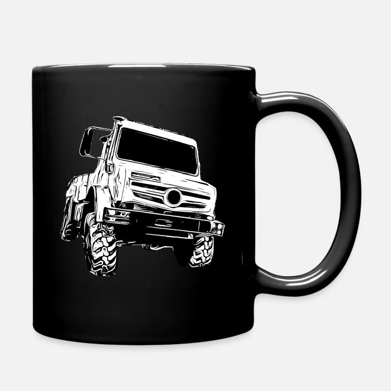 Unimog , Nutzfahrzeug, Lkw, Unimog 406, Traktor - Tasse einfarbig - Schwarz