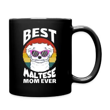 Meilleur Maltese Mom Ever Meilleur Malteser Mama chiens - Mug uni - noir - Droite