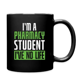 Pharmazie Student No Life - Tasse einfarbig - Schwarz - Rechts