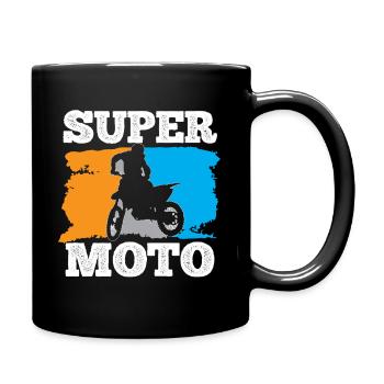 Supermoto Motorrad Motocross Racing - Mug uni - noir - Droite