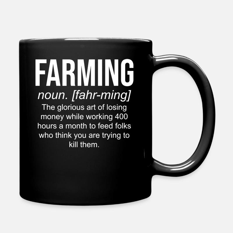 Farmer Farmer - Full Colour Mug - black