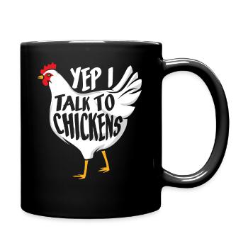 Landwirt Bäuerin - Tasse einfarbig - Schwarz - Rechts