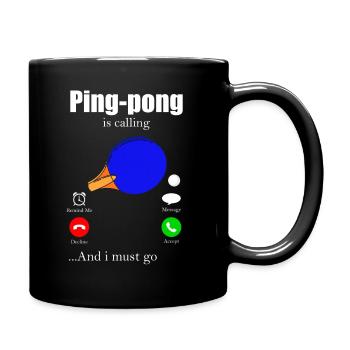 Ping-Pong - Tasse einfarbig - Schwarz - Rechts