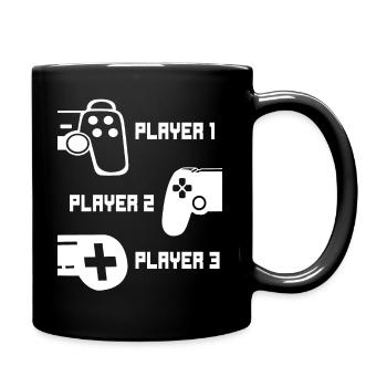 Gaming Player Gamer Controller - Partner Gaming - Tasse einfarbig - Schwarz - Rechts