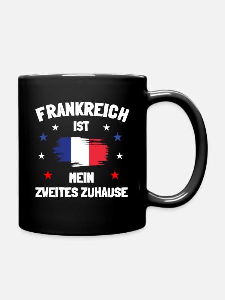 Frankreich Französisch - Tasse einfarbig - Schwarz