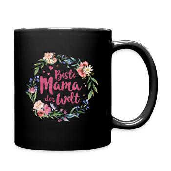 Beste Mutter Der Welt Muttertagsgeschenkidee - Tasse einfarbig - Schwarz - Rechts